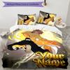 3pcs Agatsuma Zenitsu Cover Set - Personalized Name, HD Printed Bedding with 1 Cover and 2 Pillowcases - Perfect for Home Decor, Easy Care