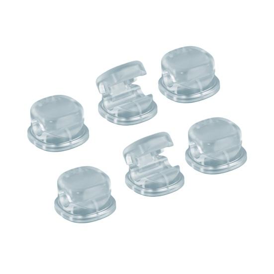 6Pcs Cable Organizers for Desk Invisible Cord Holder with Strong Suction Cup Automatic Locking & Release Cable Clip