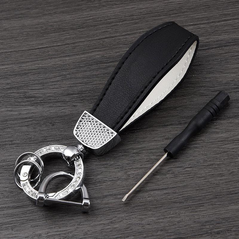 Sleek Car Keychain Pendant for Men & Women - Creative Keyring Waist Hanging Ornament Gift