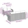 Garden Sofa Set Light Grey Poly Rattan