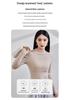 Women's Striped Cashmere Knit Sweater: 2025 Autumn/Winter, Soft & Fluffy, Elegant Slim-Fit Half-High Neck Base Layer.