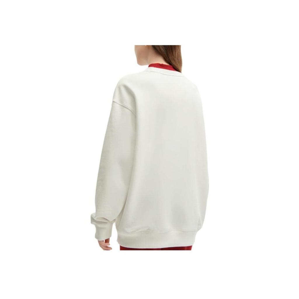 Fila Da Long Series Round Neck Pullover Printed Letter Long Sleeve Sweatshirt Unisex Sweatshirt Cloud-Mushroom F11U419201FWT