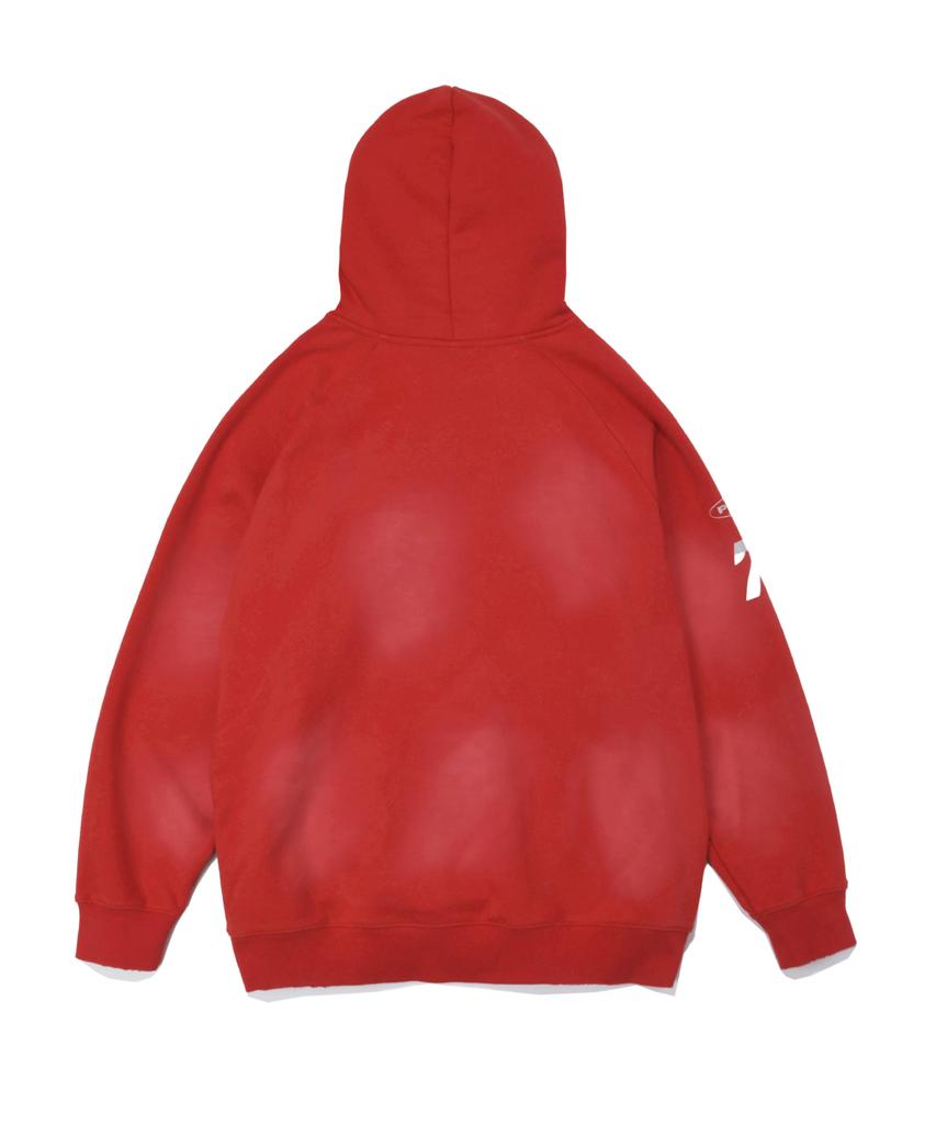 Honda Damage Washing Hoodie_Red