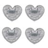 100pcs Mini Love Heart Paper Clips Test Paper File Documents Binder Clips Fixed Clamp Sealing Clip School Office Supplies