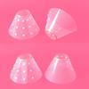 Adjustable Pet Protective Collar Plastic Cat Elizabethan Collar Cat Recovery Collar  For Dog Cats