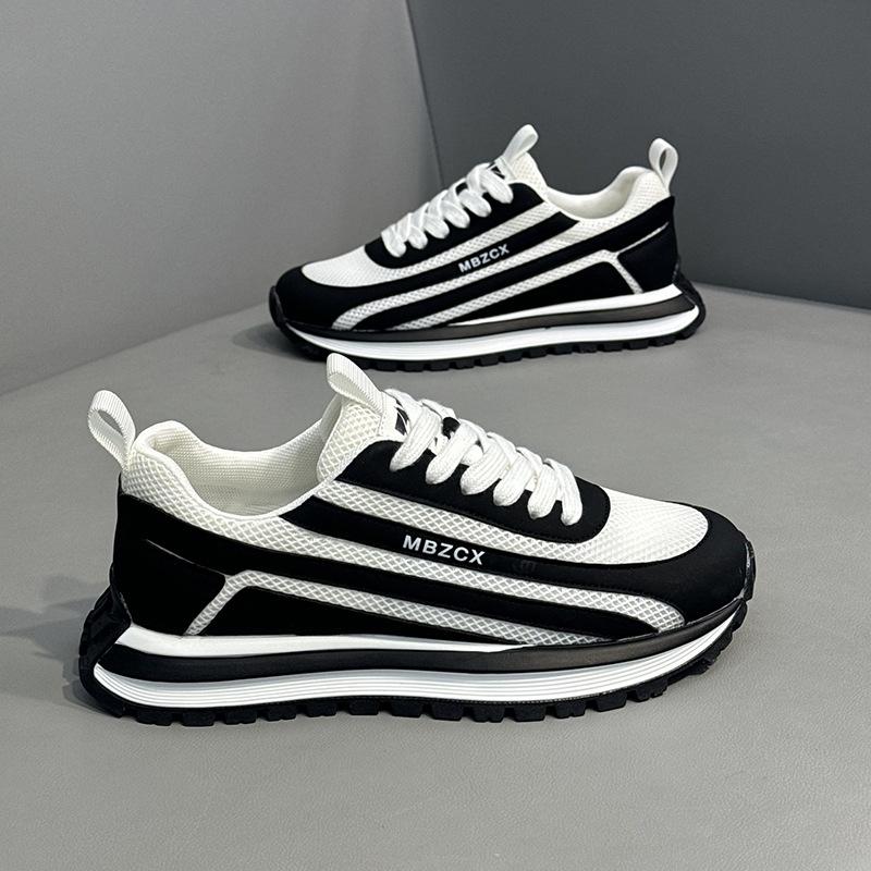 Fashion Mens Sneakers 2025 Summer New Mesh Breathable Board shoes Fashion Versatile Platform Casual Shoes Mens Trend Sports Running Shoe