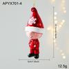 Red and White Sticky Powder Plastic Cartoon Pendant for Christmas Tree Decoration