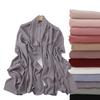 Women Spring Big Size Plain Solid Rayon Cotton Hijab Scarf Lady High Quantity Wrap Shawls Islamic Turban Ramadan Muslim Headband