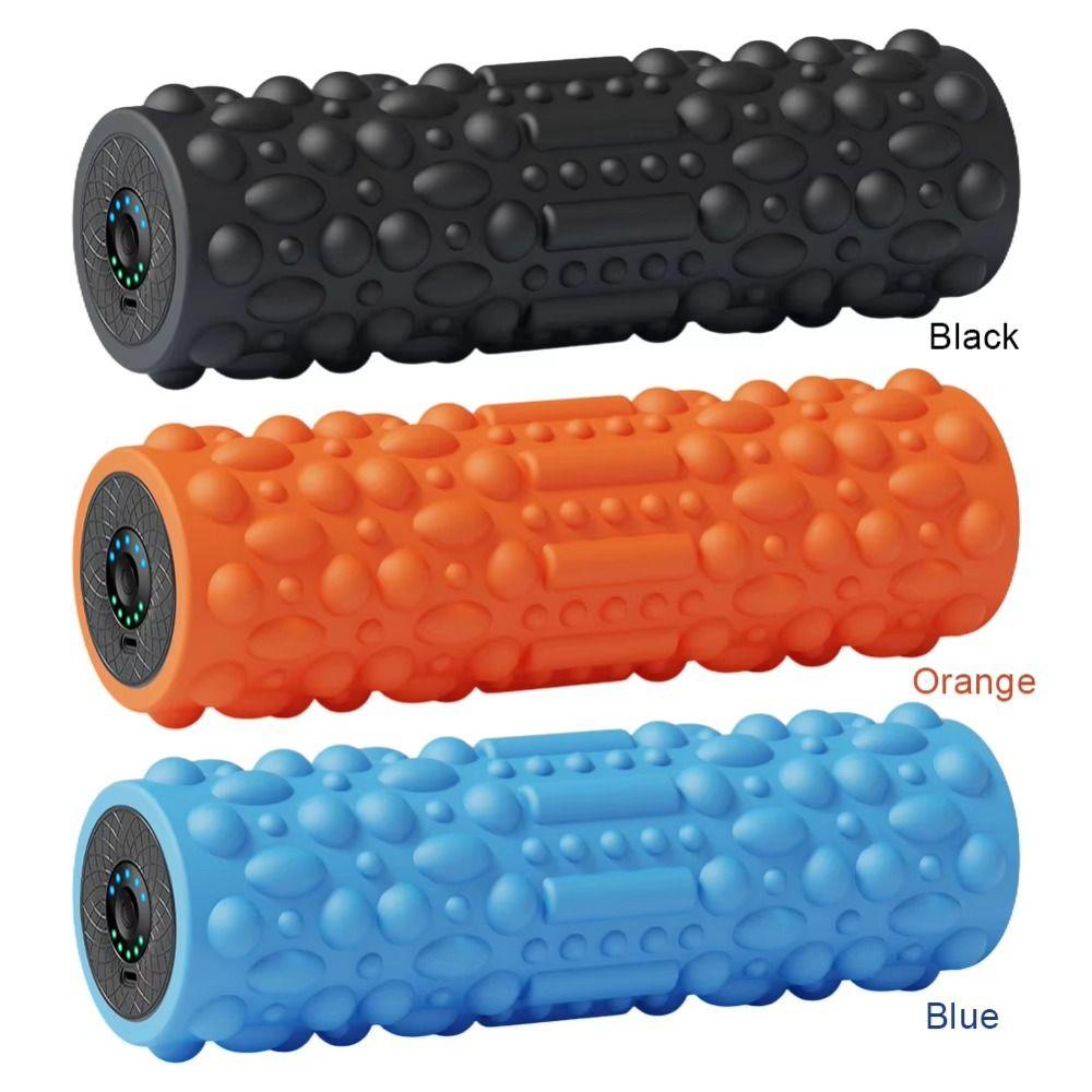 5 Modes Vibrating Foam Roller Adjustable Exercise Muscle Massager Bodybuilding