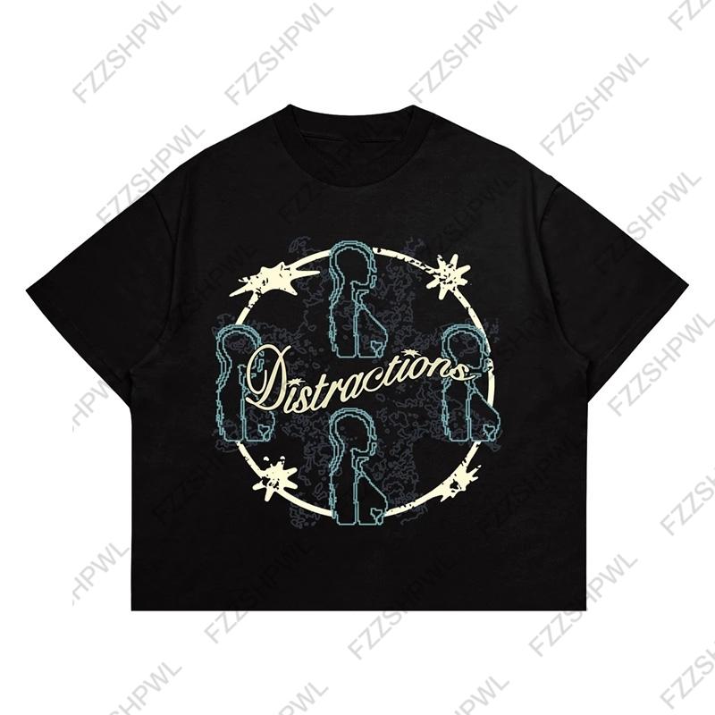 

Oversized Vintage Tshirts Retro Printing Tops Tees Men 100 Cotton Y2K ONeck Summer Gothic Hip Hop Clothes Punk Streetwear S