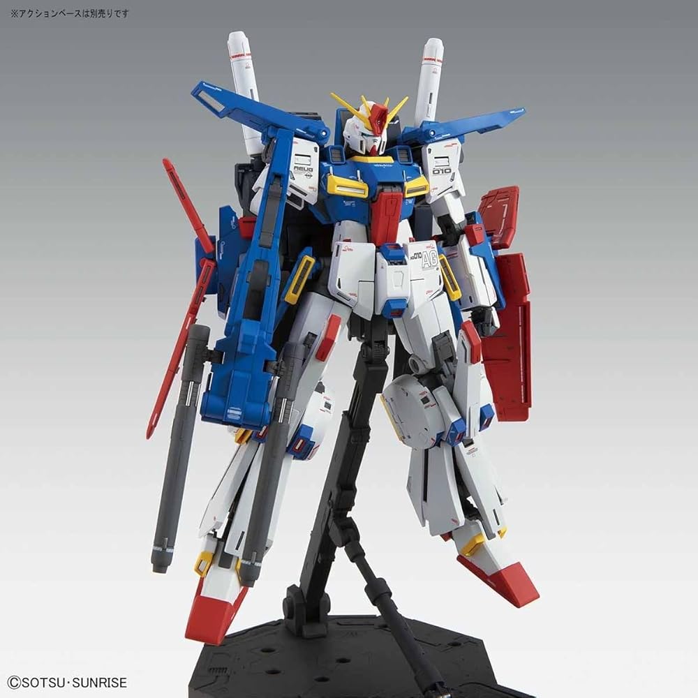Bandai Spirits MG Gundam ZZ Ver.Ka 1/100 Scale Color-Coded Plastic Model Kit Multicolor