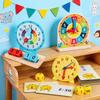 Montessori Time Learning Tools: Children's Clock for Early Education and Cognitive Development.