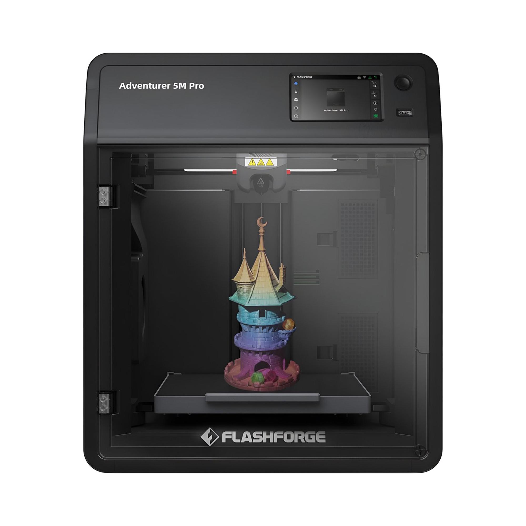 Wonderful place Flashforge Adventurer 5M Pro 3D-printer, Automatische Nivellering, Maximale Printsnelheid van 600 mm/s, Camera Bewaking