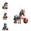 Adorable Acrylic Horse Christmas Tree Decoration For Natal Family Festivities