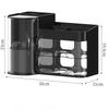 Desktop Cosmetics Storage Box Organizer Rotating Dust-proof Makeup Brush Holder Light Luxury Compartment Lipstick Storage Holder