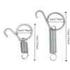 Durable Metal Spring Lock Telescopic Spring Tension Spring Rabbit Cage Door Hook With Hook Extension Spring Metal Spring Lock