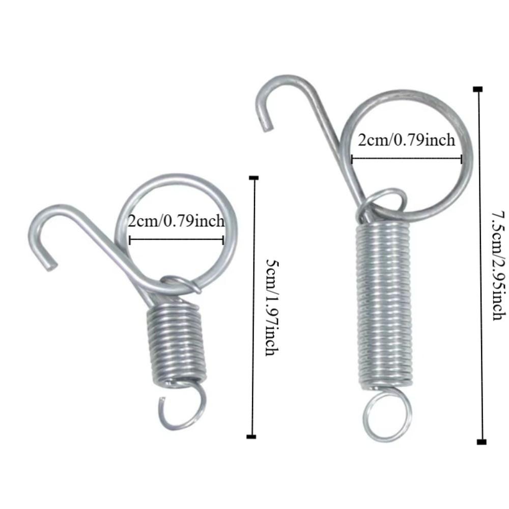 Durable Metal Spring Lock Telescopic Spring Tension Spring Rabbit Cage Door Hook With Hook Extension Spring Metal Spring Lock