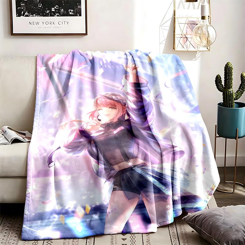 Shining Nikki Theme Blanket Suitable For The Sofa Camping And Travel Made Of Soft Flannel Material An Ideal Gift For Occasions Such As Birthday