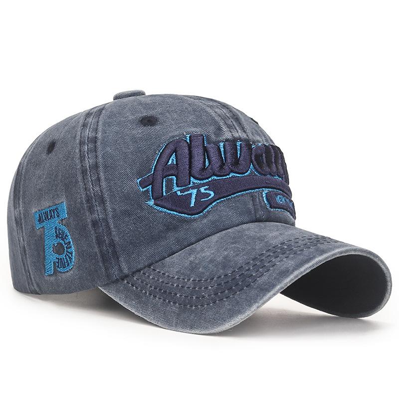 New Washed Retro Adjustable Baseball Cap Men's Casual and Old European and American Style Sun Hat Soft Top Hat Women