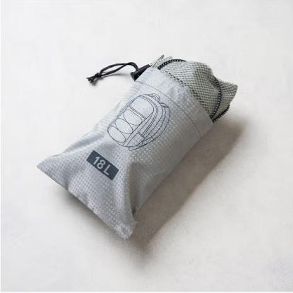 Daiso Foldable Nylon Casual Backpack - 18L Gray