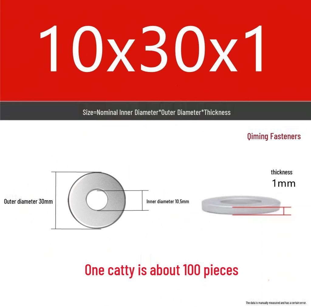 4.8 Grade Galvanized Iron Flat Washer M3-M40 Oversized Metal Screw Gasket Washer
