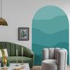 Wall Decal Boho Style Gradient Color Block Arch Removable Adhesive DIY PVC Home Indoor Wall Paper Sticker Household Supplies
