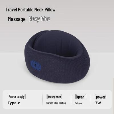 JANCHENG Portable U-shaped Memory Foam Neck Massager Pillow CN Plug (adapter Included)