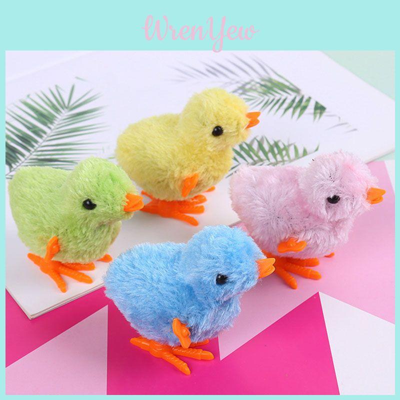 Naughty Clockwork Plush Chicken Fun Kids Toy Gift