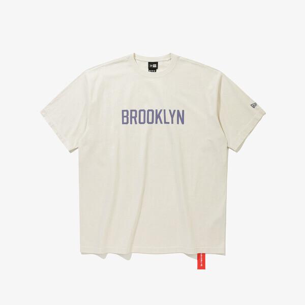New Era Brooklyn Dodgers T shirT Flag Cream