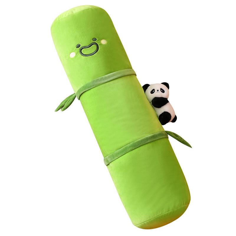 Long Bamboo Panda Pillow  Soft Plush Toy For Girls Bed  Stuffed Animal Doll