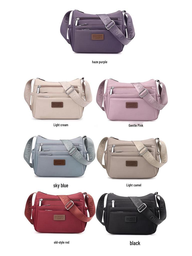 Women's Multi-layer Casual Cloth Shoulder & Crossbody Bag - Fashionable, Lightweight, and Large Capacity