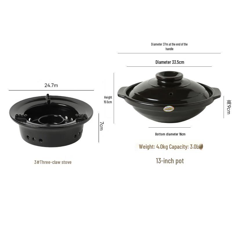 

ZISIZ Ceramic Alcohol Hot Pot Set