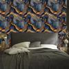 Navy Blue and Rust Ink Wallpaper for Living Room and Bedroom 50x1000