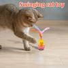 Tumbler Toy With Feathers - Interactive Wobble Teaser For Cats, Fun Pet Play & Stress Relief Toy