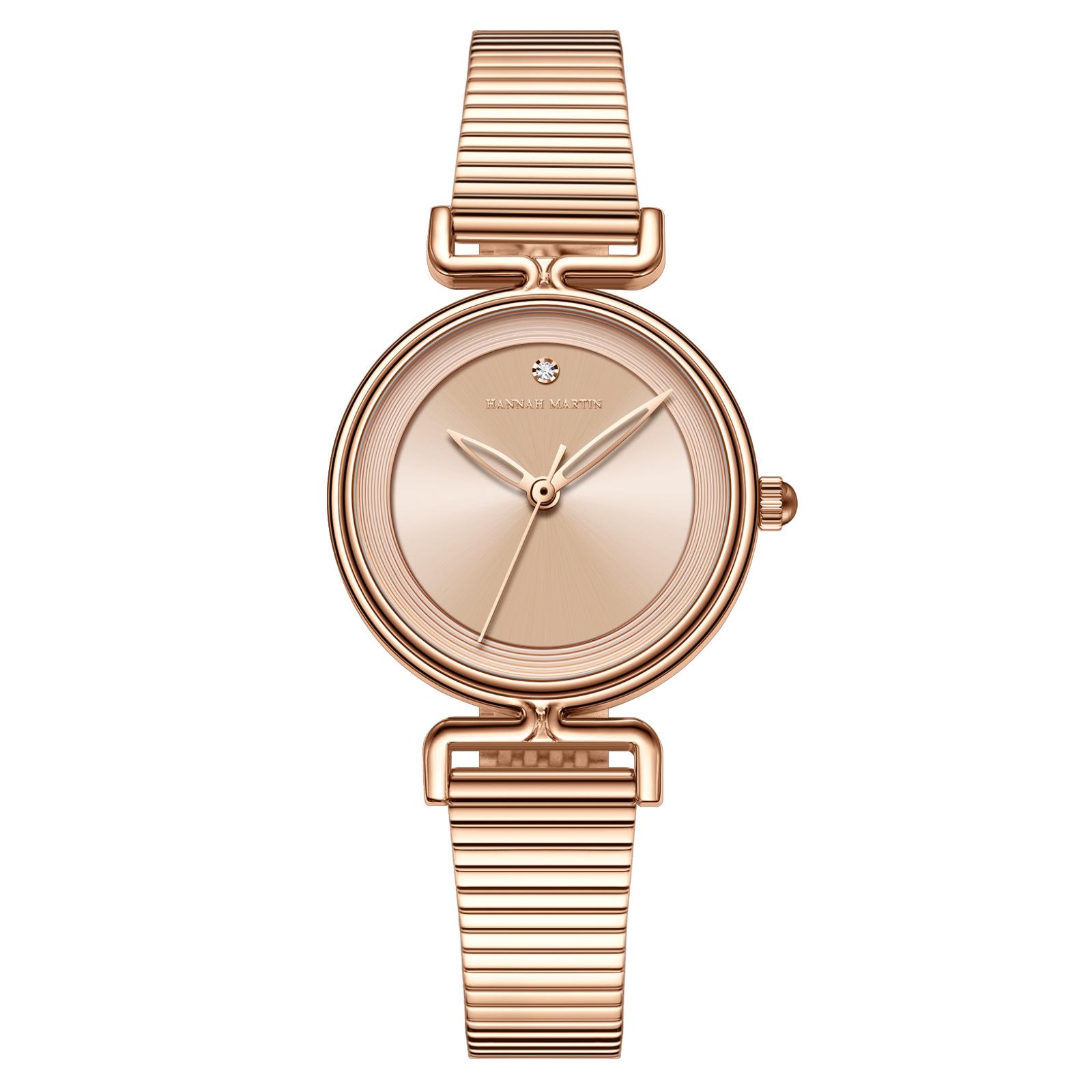 

Новые женские часы Модные Простые Легкая Роскошь Ретро Женские часы Нишевые Круглые Кварцевые часы as the picture2