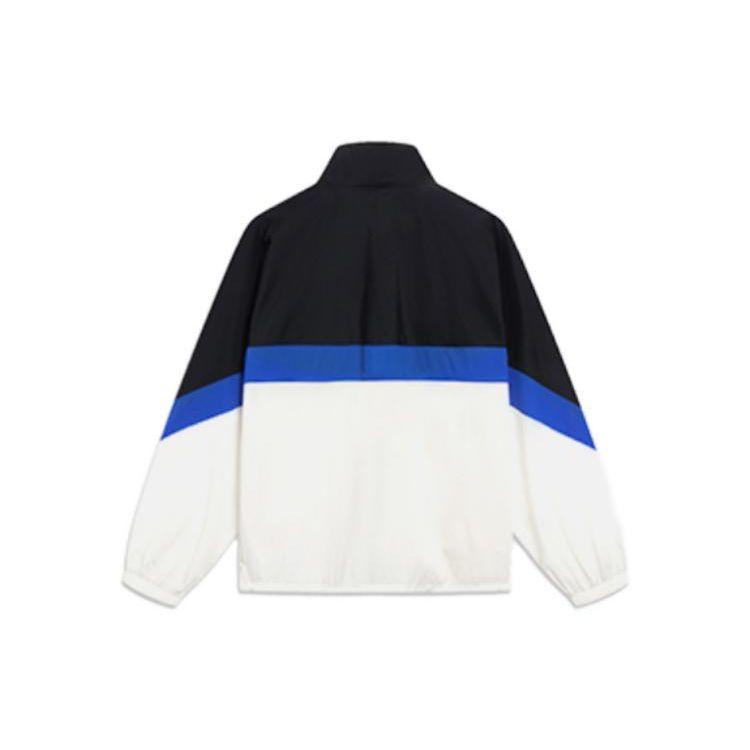 LiNing Sports Lifestyle Series Color Block Logo Letter Print Loose Casual Sun Protection Clothing Unisex Clothing Off-White AJDT501-1