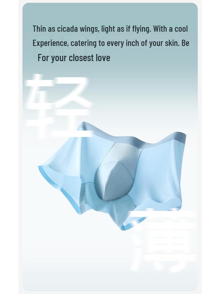 Flash Sale: Men's Seamless Ice Silk Underwear - Cool 5-Piece Gift Box
