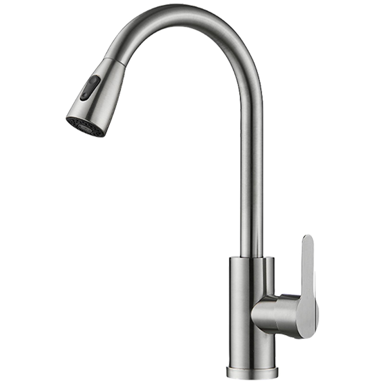 

Kitchen Sink Faucet Hot/Cold Water Switches Multiple Directional Retractable Basin Mixer Tap Multiple Directional Faucet 1