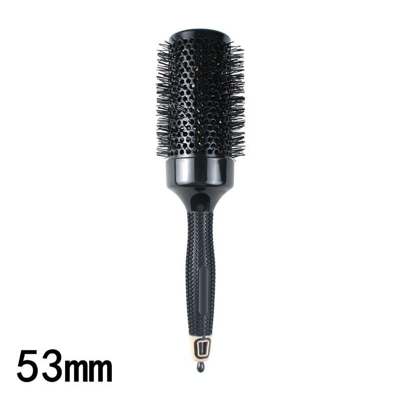 Professional 1/6PCS Black Boar Bristles Round Hair Comb Hairdressing Hair Brush Anti-Static Barber Salon Styling Tools