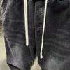 Jeans Casual alla Moda con Vita Elastica Pantaloni Harem Larghi Primavera Uomo