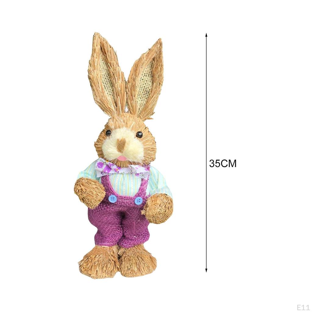 Figurine Bunny Statue Animal Sculpture for Garden Office Party Decoration