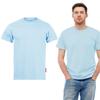 MEN'S COTTON T-SHIRT Short Sleeve Plain Fitted Light Blue MEN'S COTTON T-SHIRT XL COTTON Short Sleeve Plain Fitted Light Blue