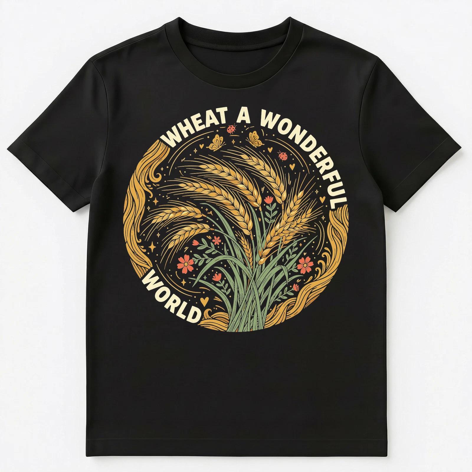 Wheat Nature Design Pun Art Unisex T-Shirt L