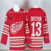 Detroit Red Wings Eishockey Trikot Bestickt Team Uniform Baumwolle Sportbekleidung Herren Erwachsene