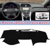 Black Left-Hand-Drive Car Dash Cover Mat Dashboard Pad For 2004-2008 Acura TL