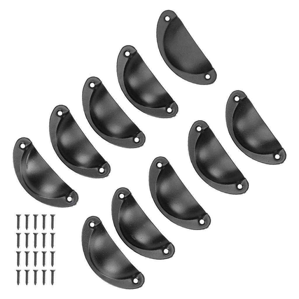 10er Set Medizinschrankgriffe Vintage Muschelförmiger Türgriff für Schrank Kleiderschränke