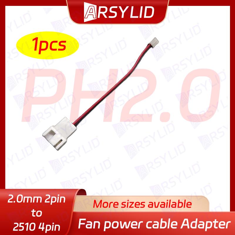 ARSYLID Conversion Cable 3pin 4pin To 2pin PH2.0 2.0mm Adapter for VGA Cooling Fan 2pin Micro-2pin