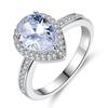 Suibian Gem-Shaped Topaz Imitation Ring - Water Drop Style for European & American Fashion