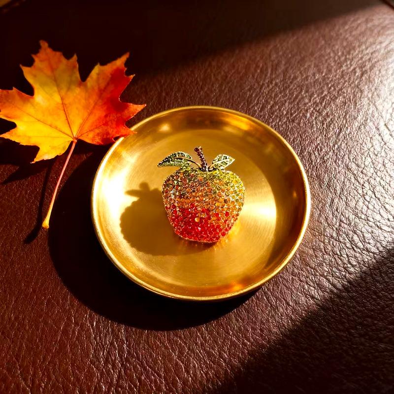Heiligabend Apfel Retro Literarisch Hochwertige Accessoires Brosche