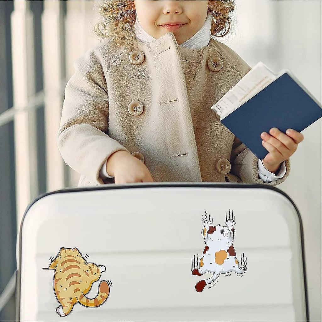 3 Pieces Cat Car Sticker, Car Stickers, Car Stickers, Kawaii Stickers, Humor Car Stickers, Scratch Pet Cat Car Stickers, Suitable for Cars, Trucks
